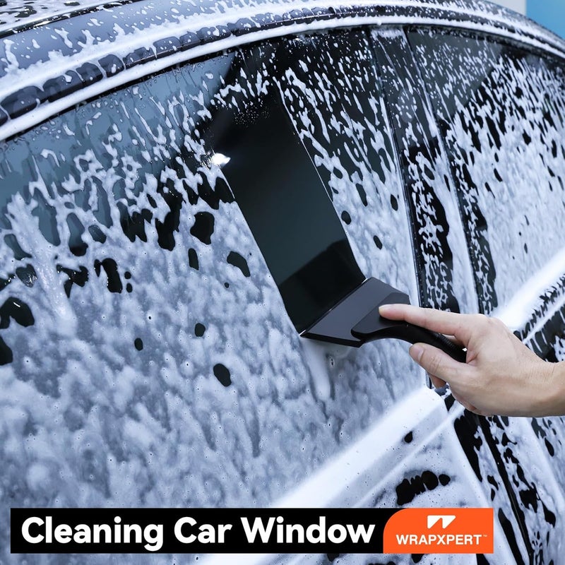 WRAPXPERT Window Tint Kit 15 PCS Vinyl Wrap Tools Kit Vehicle Glass Protective Film Installing Tool Included Squeegee Tool Kit, Plastic Scraper, Safety Film Cutter, Utility Knife with Blades - Image 2